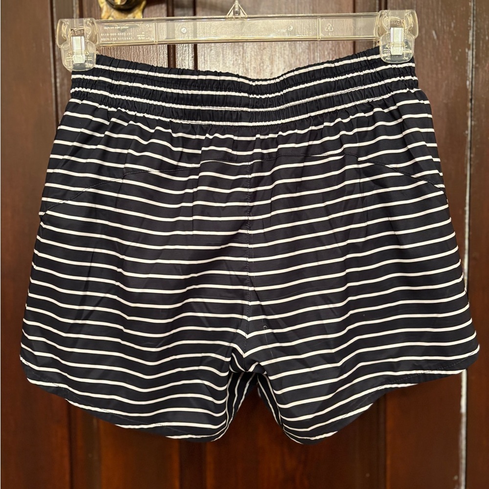 Athleta Navy Stripped Shorts - Picture 2 of 5